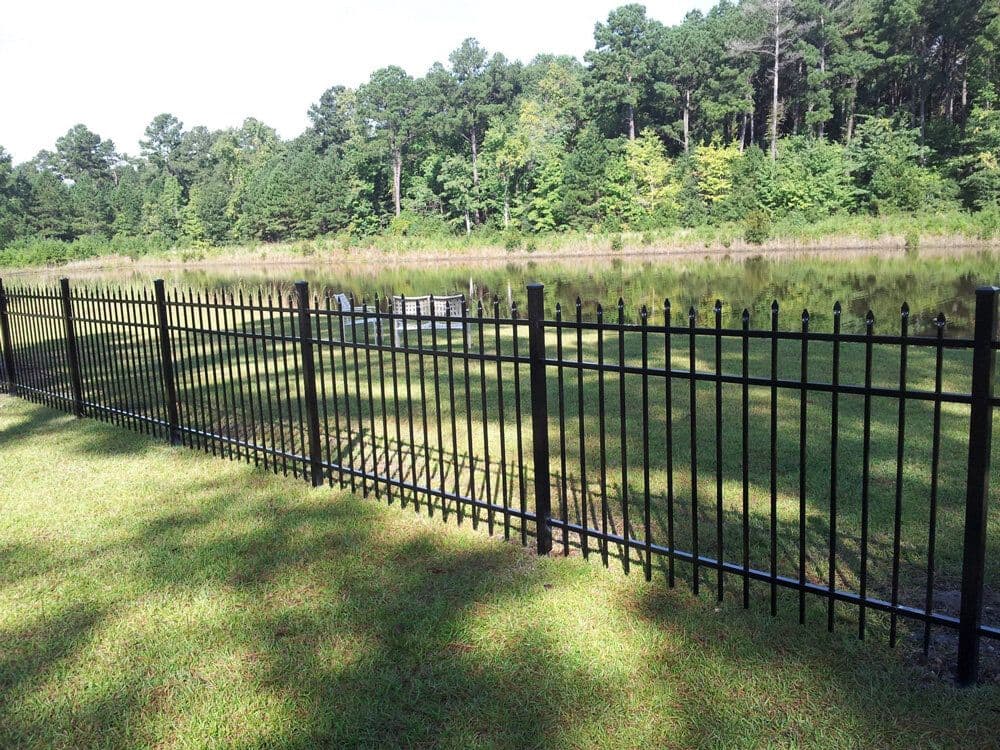 Pointed top 3 bar Aluminum Fencing